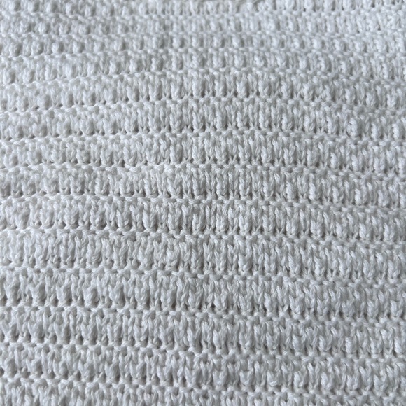 Aerie Summer Nights White Crochet 100% Cotton Lined Cropped Tank Top Size XS - Picture 4 of 12